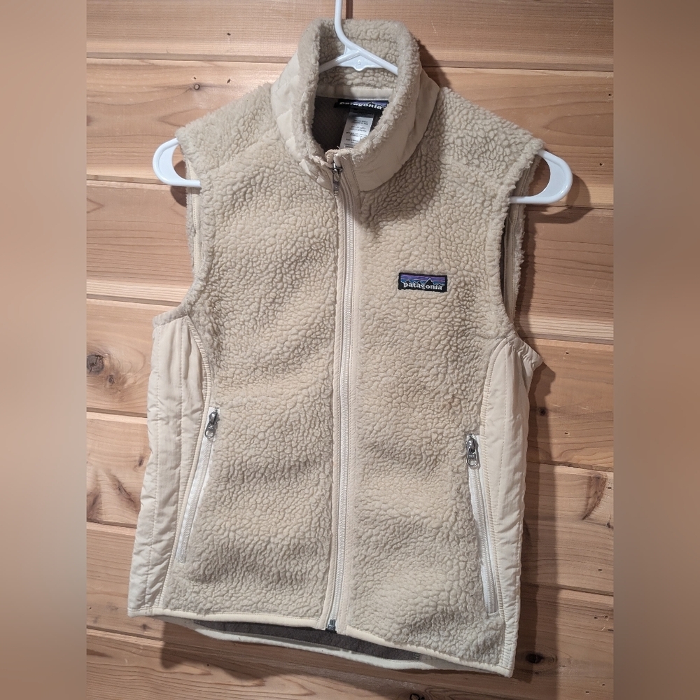 Patagonia Cream Fleece Vest